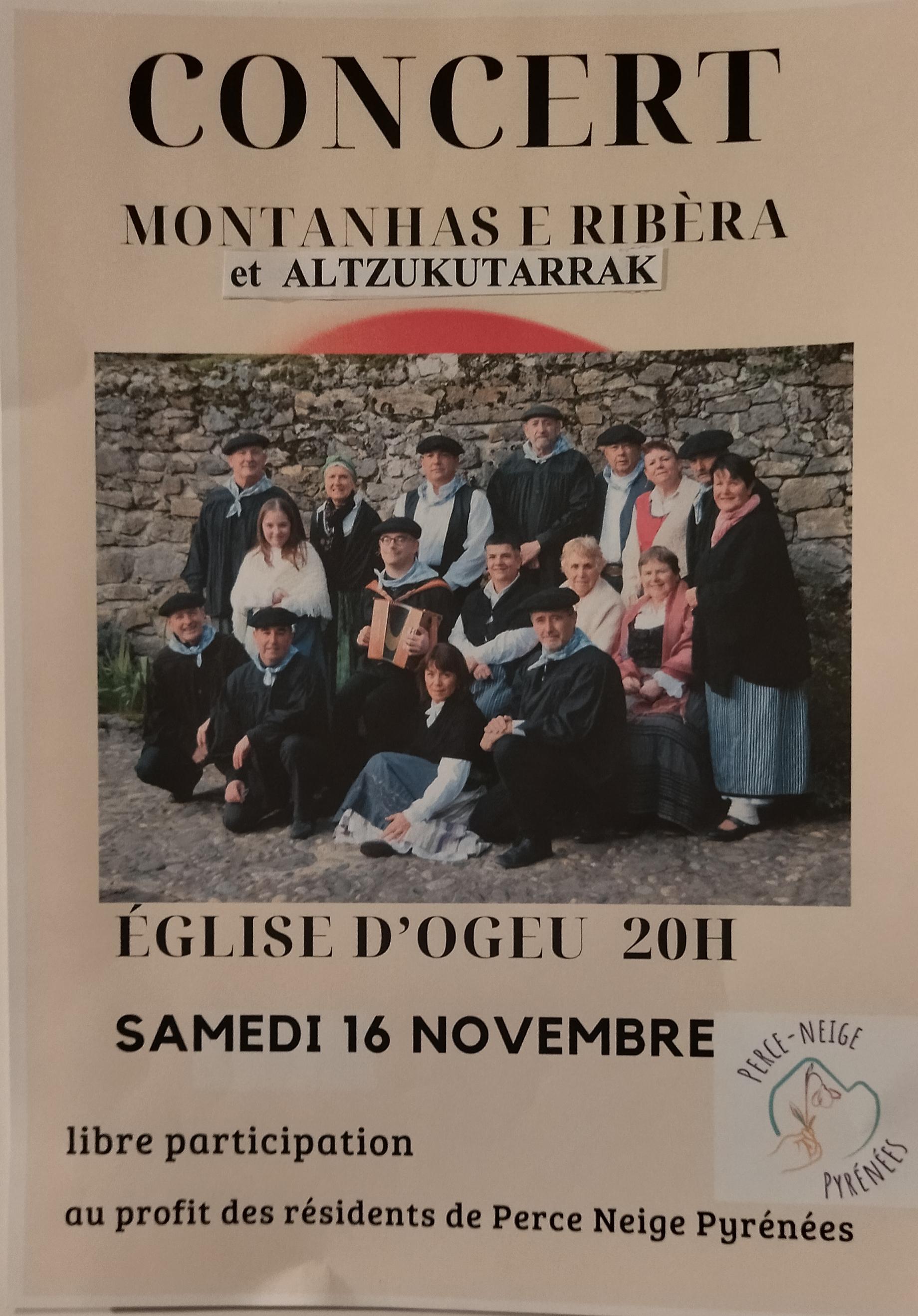 CONCERT DU GROUPE MONTHANAS E RIBERA et ALTZUKUTARRAK