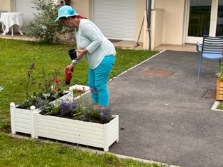 Fleurissement de notre établissement